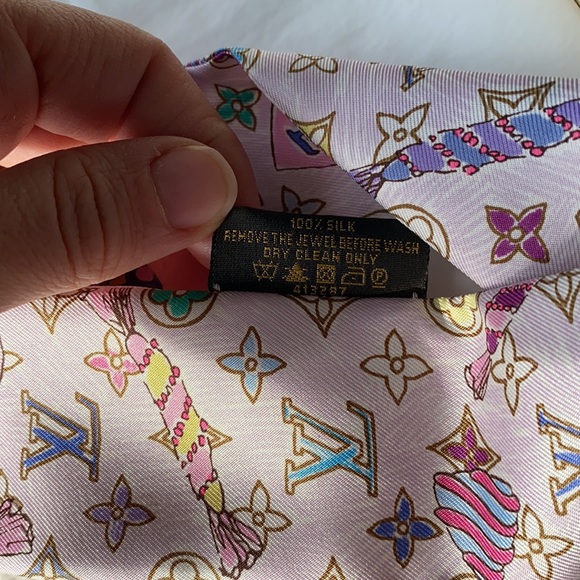 Louis Vuitton bandeau, scarf, vintage, autentic, silk - Picture 8 of 8